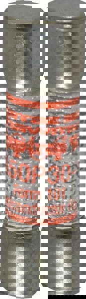 Cylindrical Fast-Acting Fuse: 30 A, 50.8 mm OAL, 14.2 mm Dia